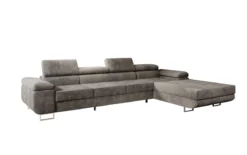 Designer Ecksofa Calvera Maxi mit Schlaf- und Klappfunktion in Cord