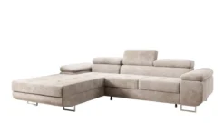Designer Ecksofa Calvera mit Schlaf- und Klappfunktion in Cord