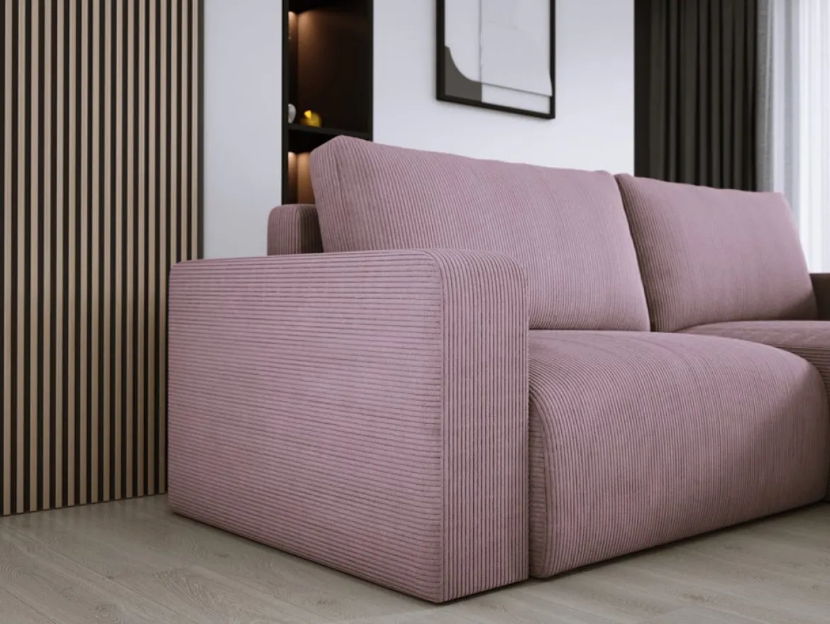 Designer Ecksofa Carl Cord mit Schlaf- und Klappfunktion