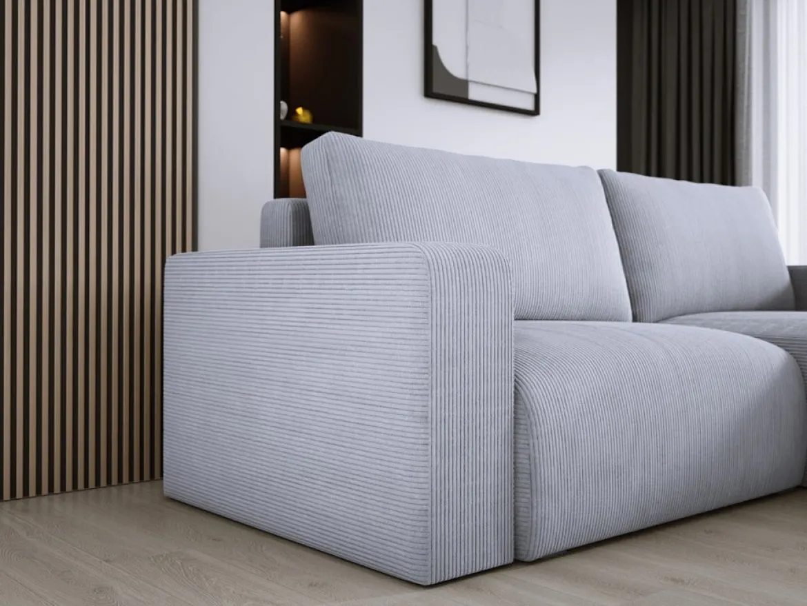 Designer Ecksofa Carl Cord mit Schlaf- und Klappfunktion