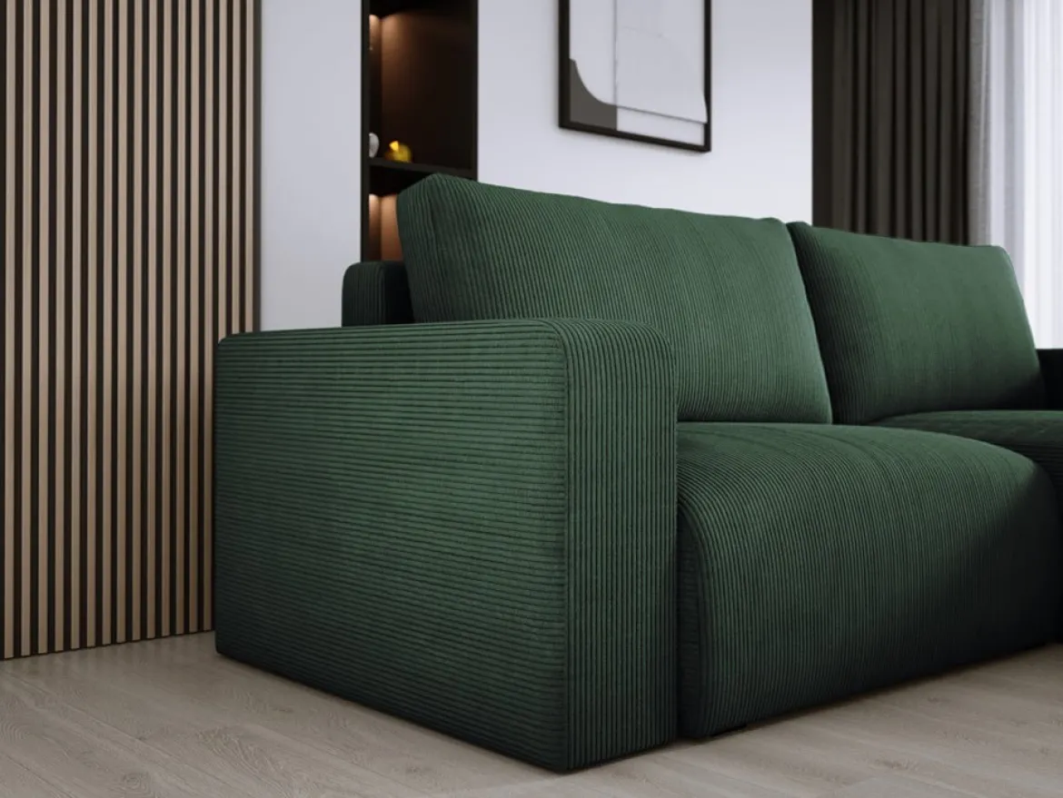 Designer Ecksofa Carl Cord mit Schlaf- und Klappfunktion