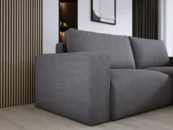 Designer Ecksofa Carl Cord mit Schlaf- und Klappfunktion
