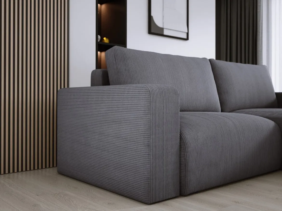 Designer Ecksofa Carl Cord mit Schlaf- und Klappfunktion