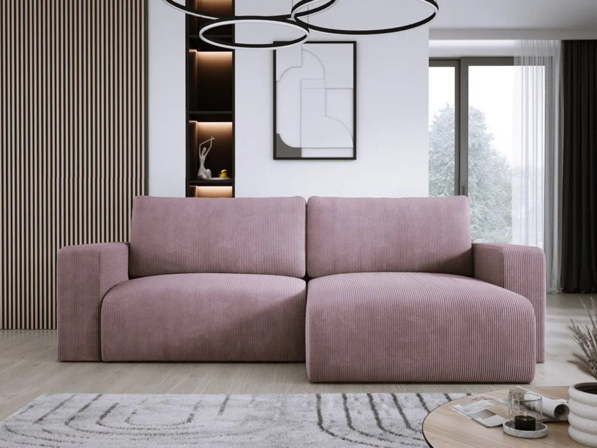 Designer Ecksofa Carl Cord mit Schlaf- und Klappfunktion