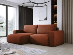 Designer Ecksofa Carl Cord mit Schlaf- und Klappfunktion