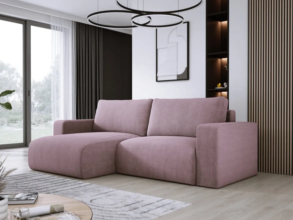 Designer Ecksofa Carl Cord mit Schlaf- und Klappfunktion