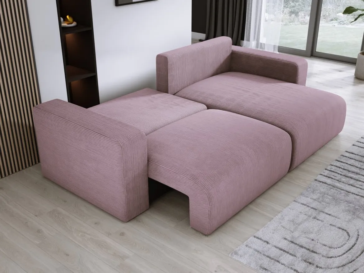 Designer Ecksofa Carl Cord mit Schlaf- und Klappfunktion