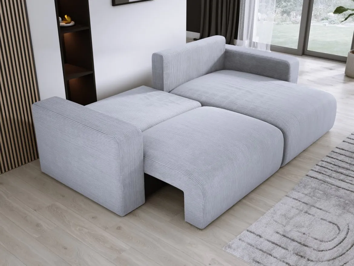 Designer Ecksofa Carl Cord mit Schlaf- und Klappfunktion