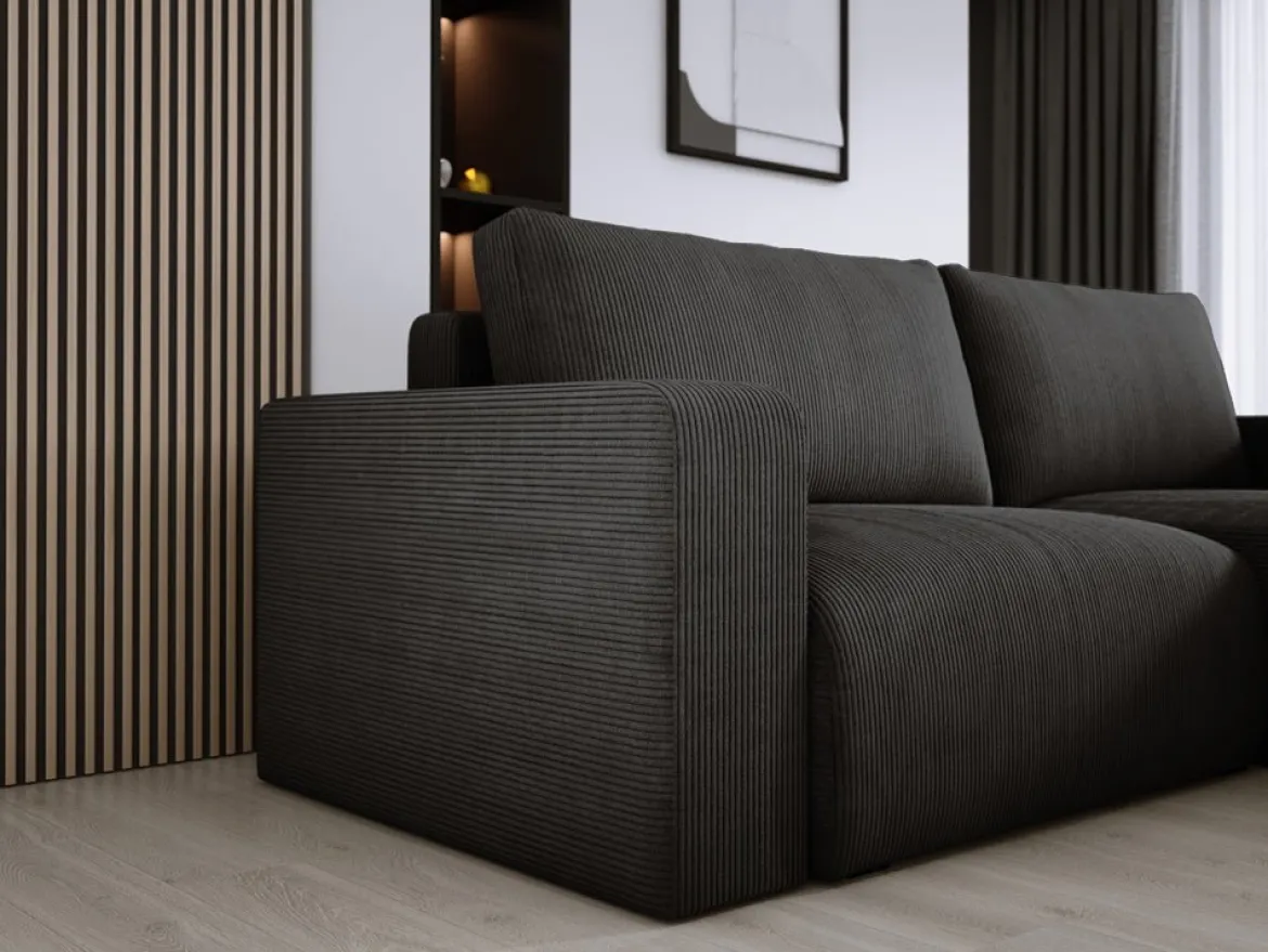 Designer Ecksofa Carl Cord mit Schlaf- und Klappfunktion
