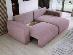 Designer Ecksofa Carl Cord mit Schlaf- und Klappfunktion