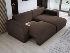 Designer Ecksofa Carl Cord mit Schlaf- und Klappfunktion