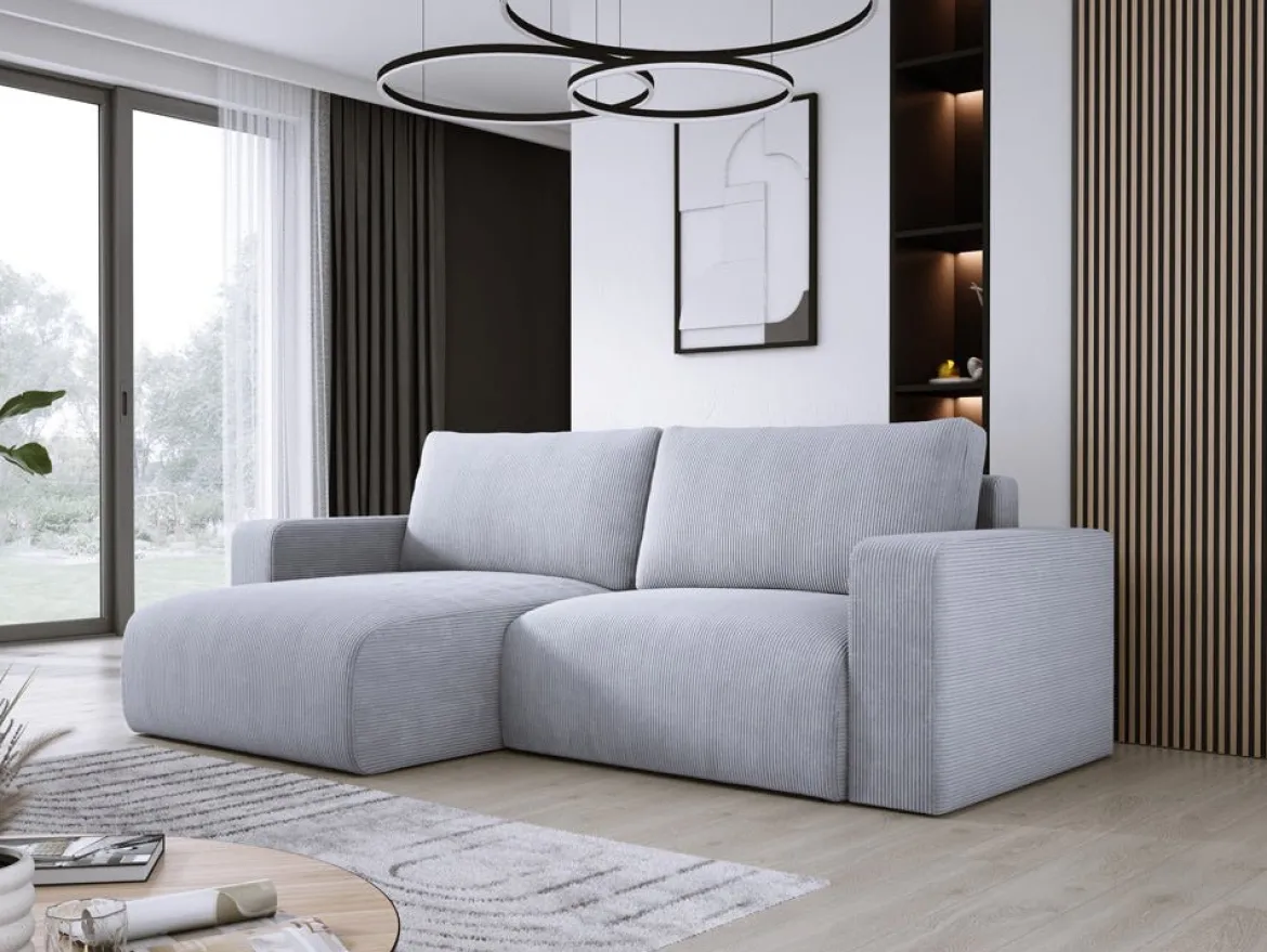 Designer Ecksofa Carl Cord mit Schlaf- und Klappfunktion