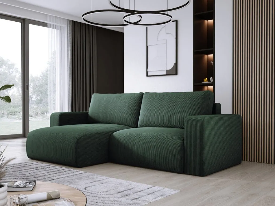 Designer Ecksofa Carl Cord mit Schlaf- und Klappfunktion