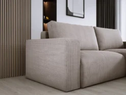 Designer Ecksofa Carl Cord mit Schlaf- und Klappfunktion