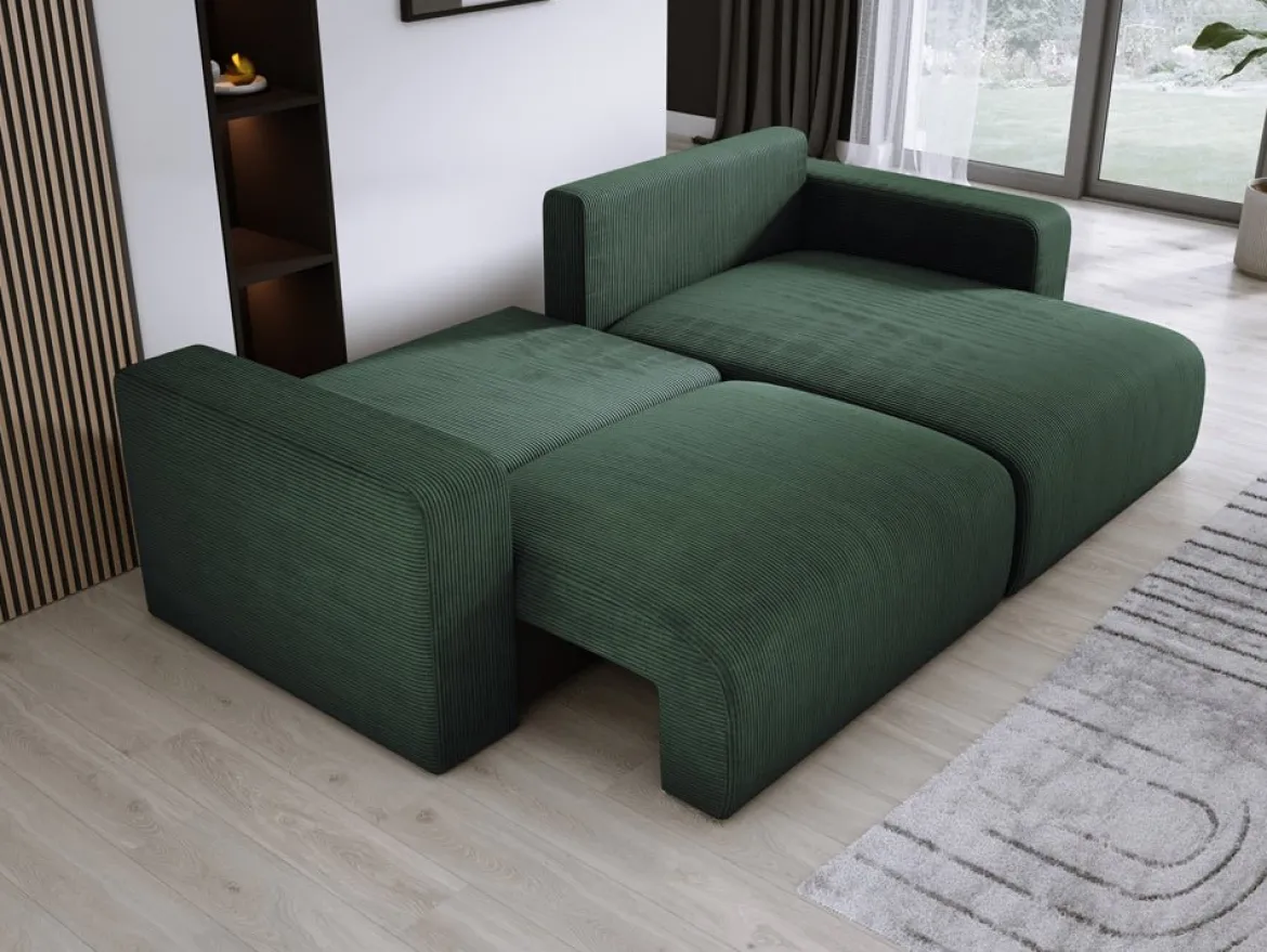 Designer Ecksofa Carl Cord mit Schlaf- und Klappfunktion