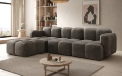 Designer Ecksofa Celly in Samt