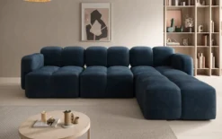 Designer Ecksofa Celly in Samt