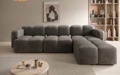Designer Ecksofa Celly in Samt