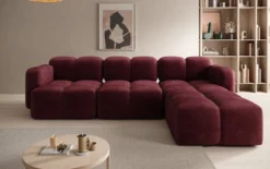 Designer Ecksofa Celly in Samt