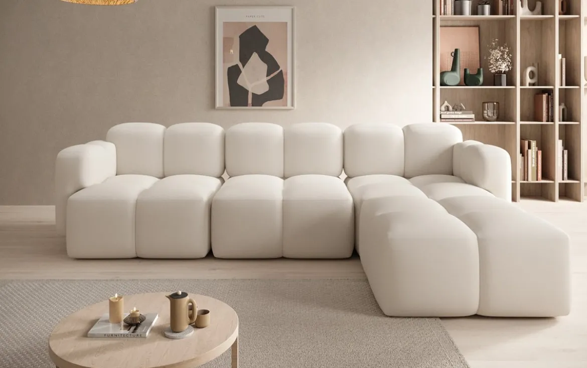 Designer Ecksofa Celly in Stoff