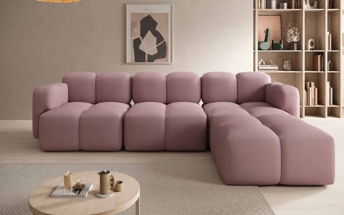 Designer Ecksofa Celly in Stoff
