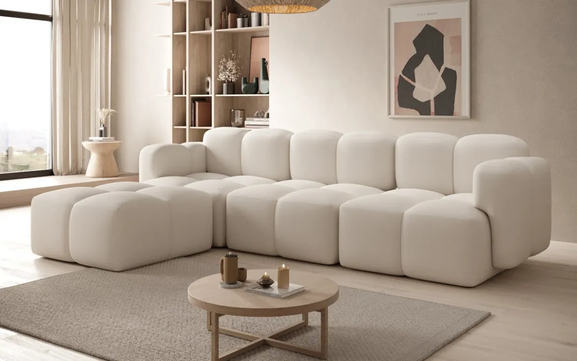 Designer Ecksofa Celly in Stoff