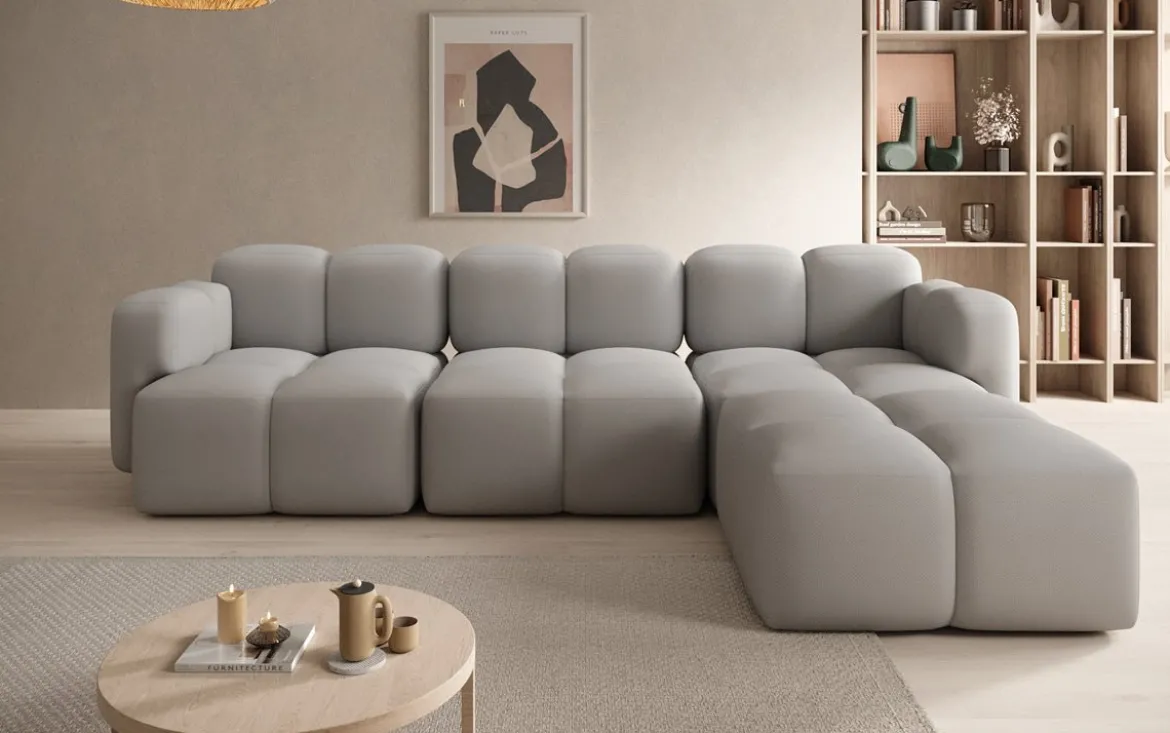 Designer Ecksofa Celly in Stoff