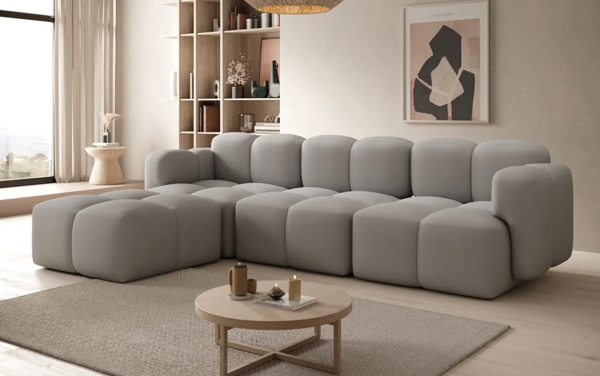 Designer Ecksofa Celly in Stoff