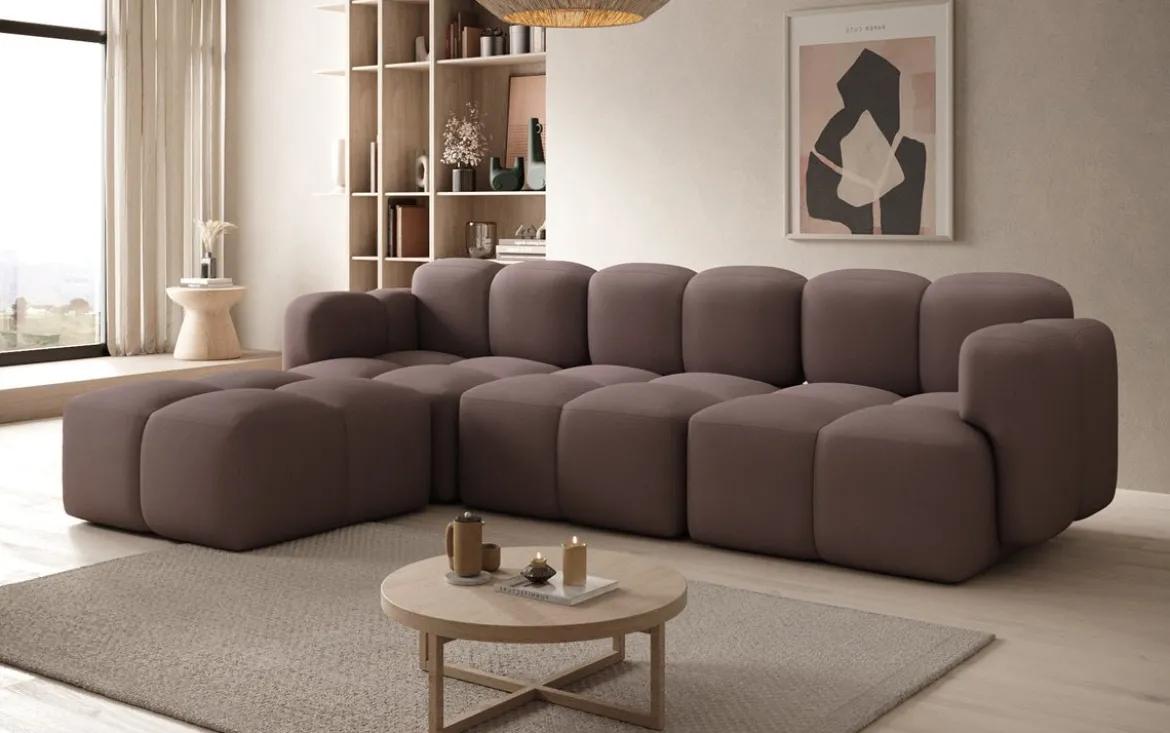 Designer Ecksofa Celly in Stoff