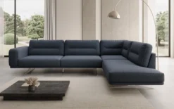 Designer Ecksofa closed Torino in Bouclé