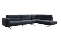 Designer Ecksofa closed Torino in Bouclé