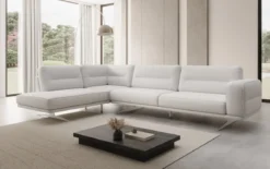 Designer Ecksofa closed Torino in Bouclé