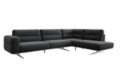 Designer Ecksofa closed Torino in Bouclé