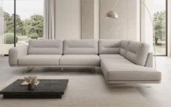 Designer Ecksofa closed Torino in Bouclé
