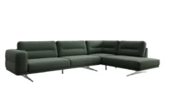 Designer Ecksofa closed Torino in Bouclé