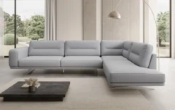 Designer Ecksofa closed Torino in Bouclé