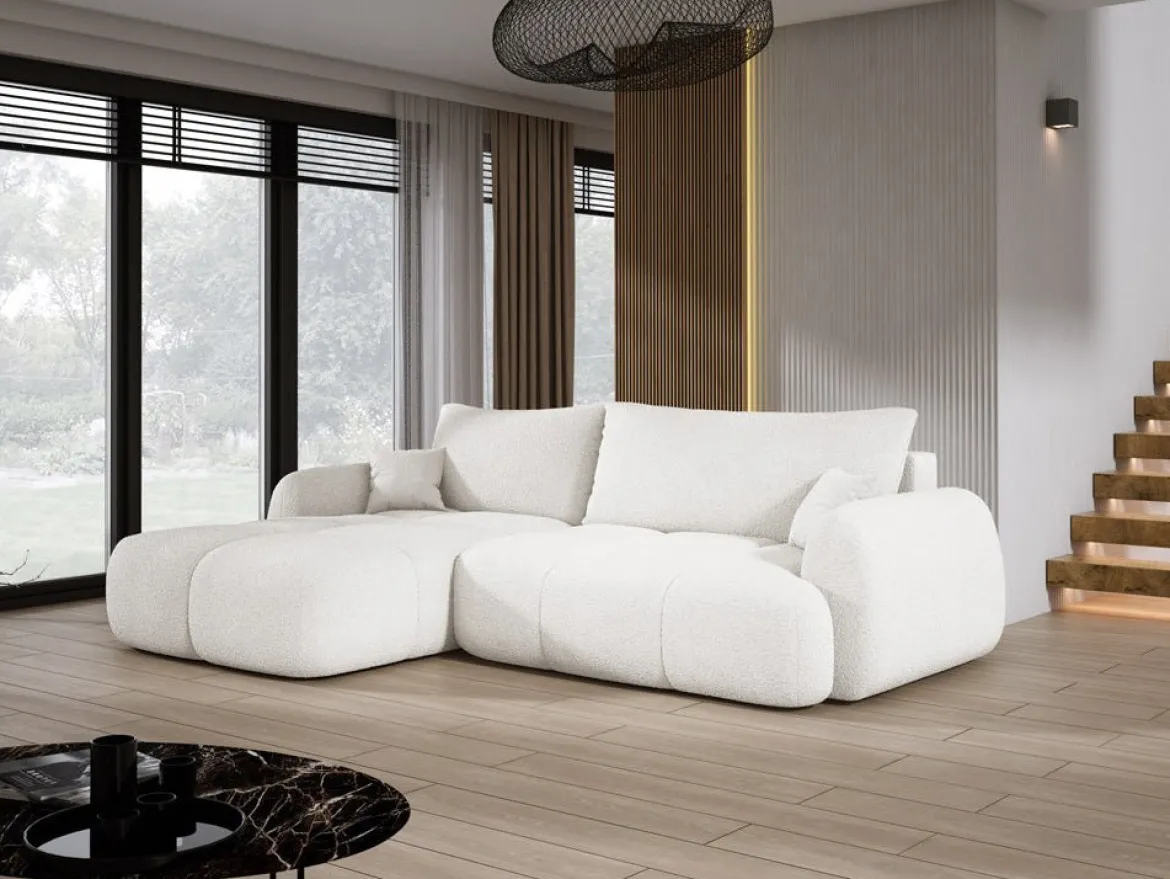 Designer Ecksofa Coco in Bouclé