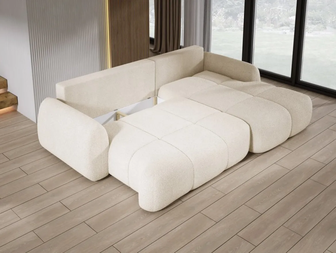 Designer Ecksofa Coco in Bouclé