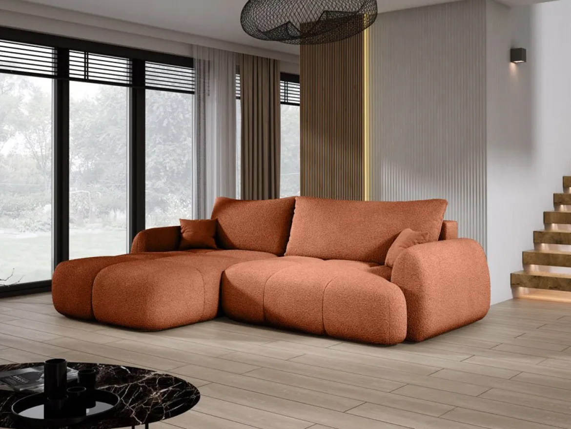 Designer Ecksofa Coco in Bouclé