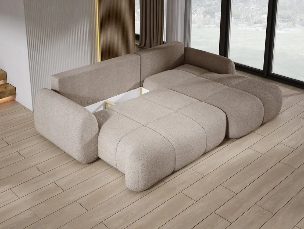 Designer Ecksofa Coco in Bouclé
