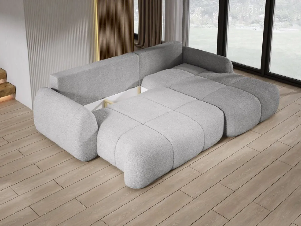 Designer Ecksofa Coco in Bouclé