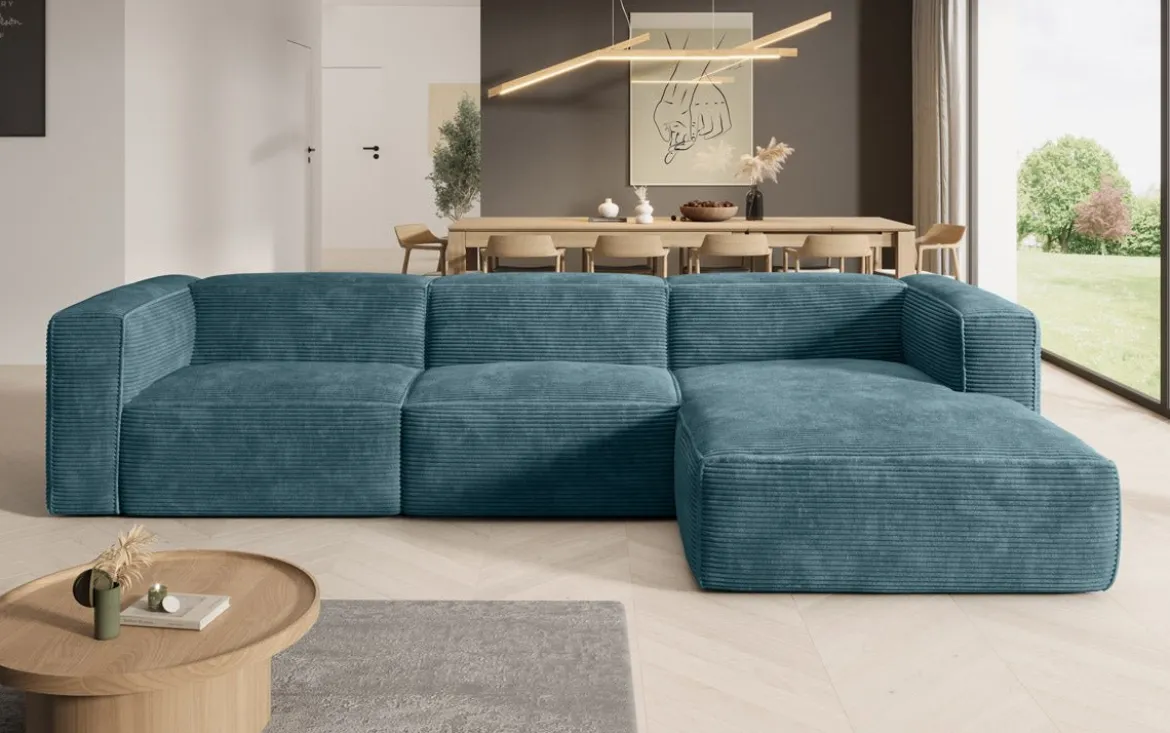 Designer Ecksofa Comfy in Cord