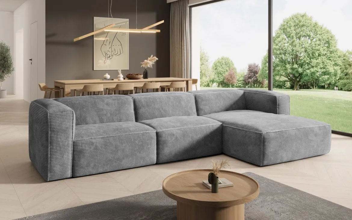 Designer Ecksofa Comfy in Cord