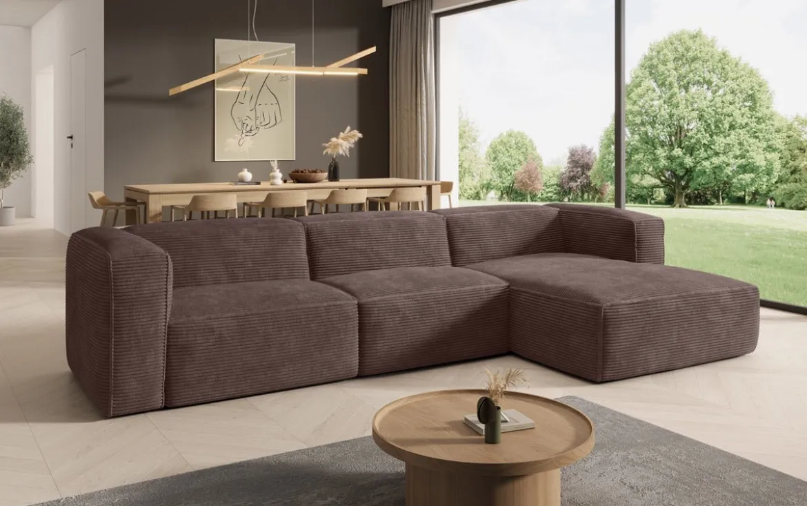 Designer Ecksofa Comfy in Cord