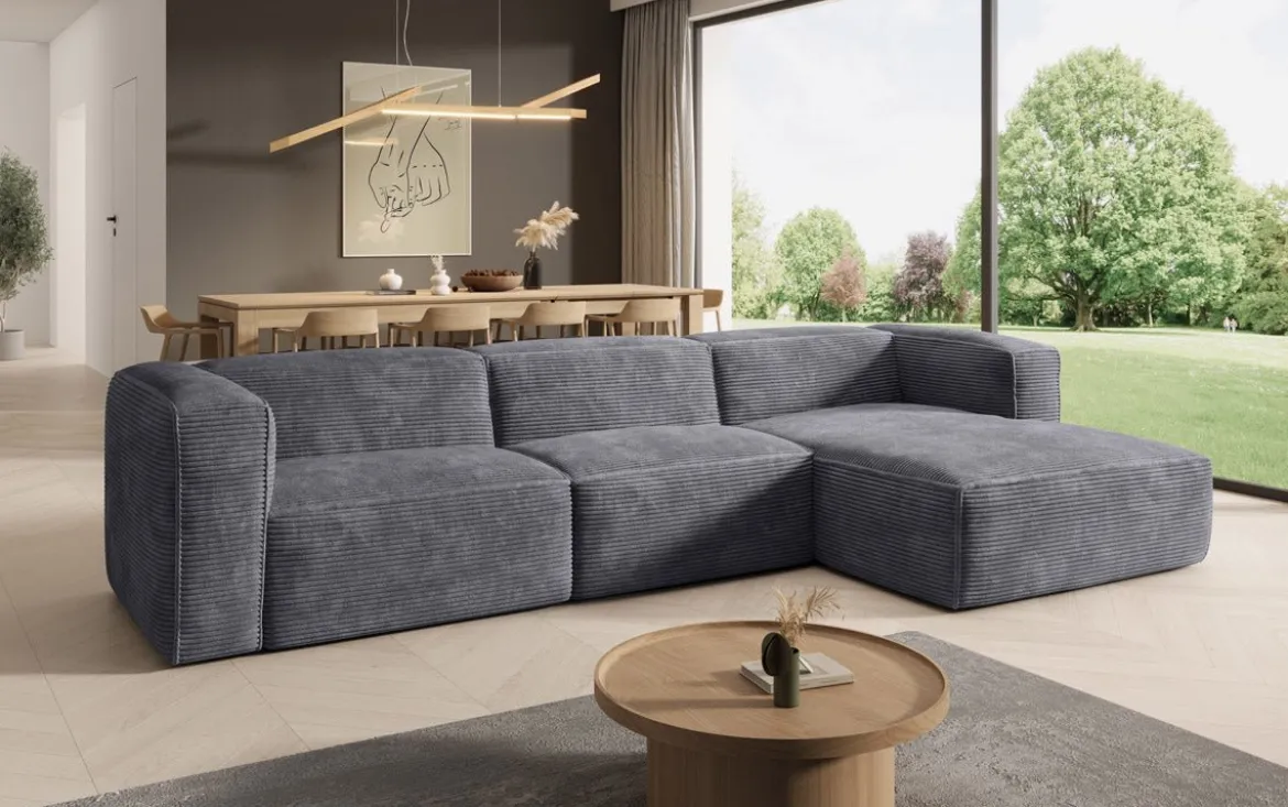 Designer Ecksofa Comfy in Cord
