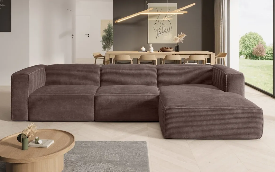 Designer Ecksofa Comfy in Cord