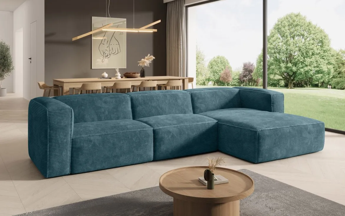 Designer Ecksofa Comfy in Cord