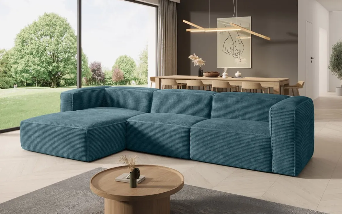 Designer Ecksofa Comfy in Cord