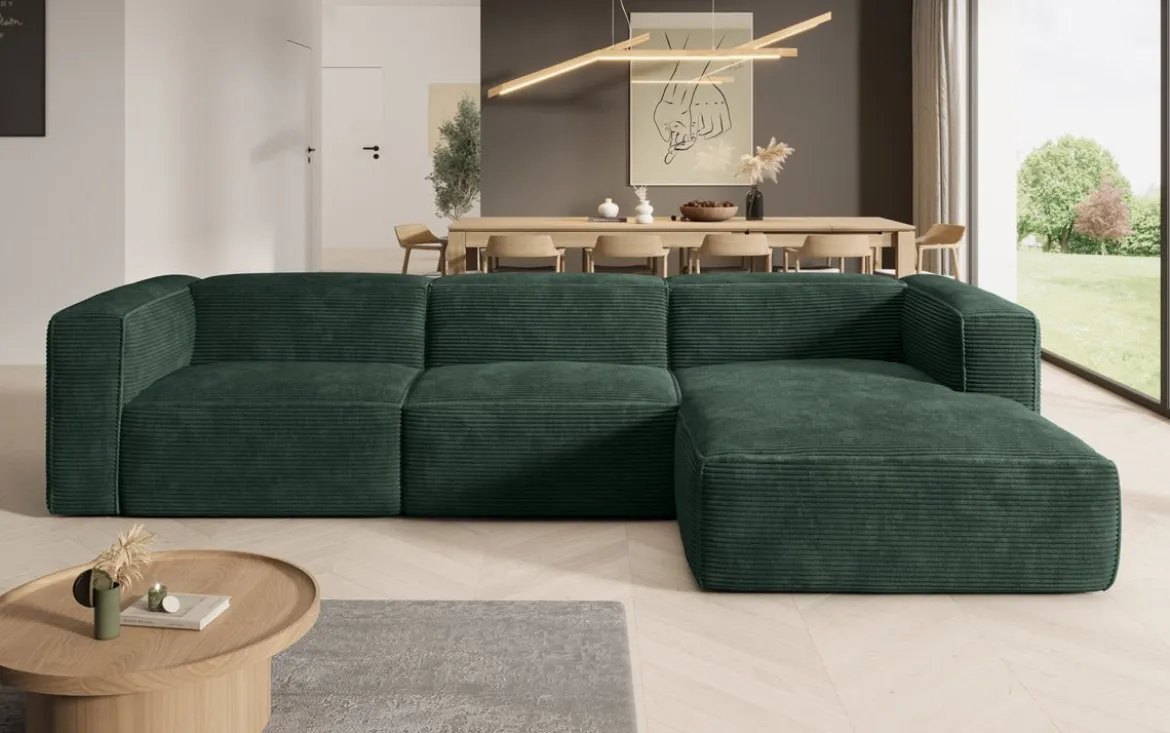 Designer Ecksofa Comfy in Cord