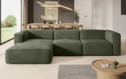 Designer Ecksofa Comfy in Samt